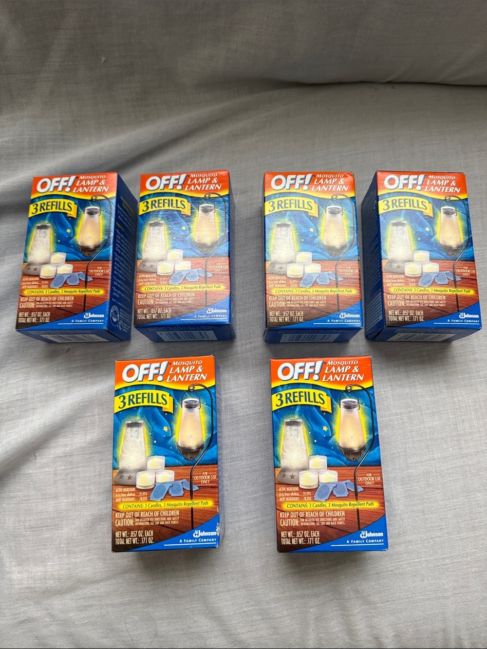 Mosquito Lamp & Lantern Refills (Blue Packaging) - 3 Refills Each